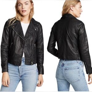 Madewell Leather Moto Biker‎ Jacket | Size XXS | NWOT